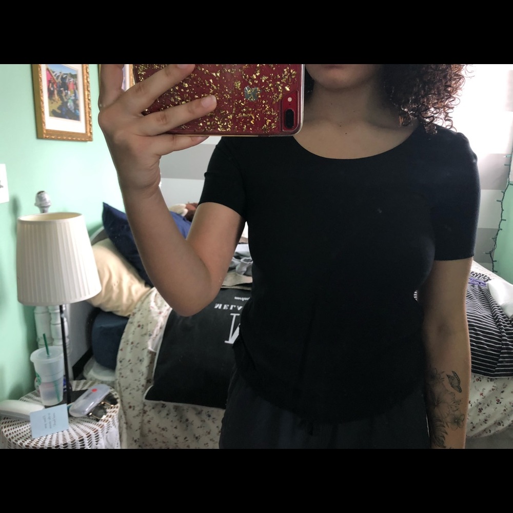 Black Hi-Lo Shirt